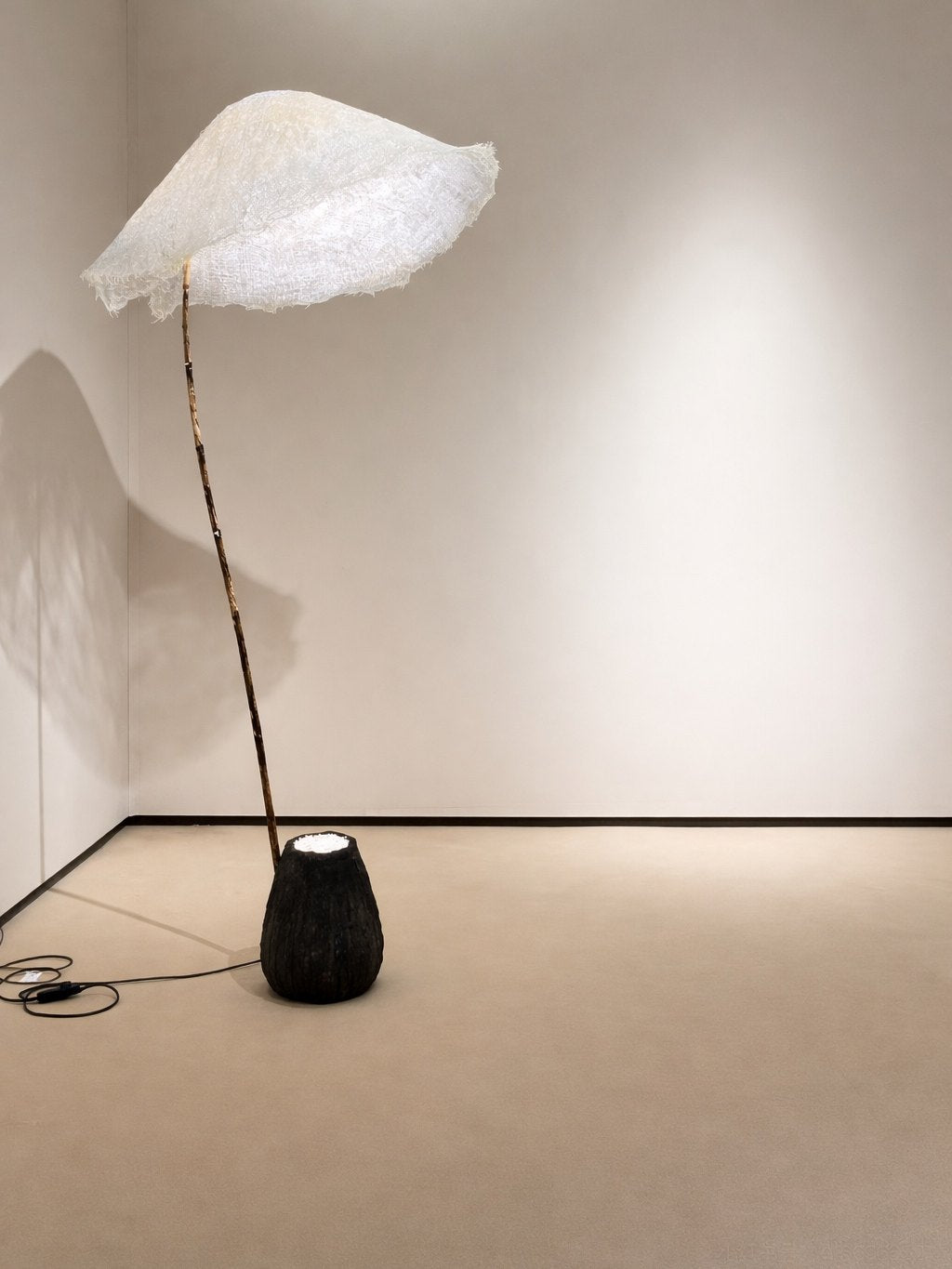 Verdelia Linen Canopy Floor Lamp