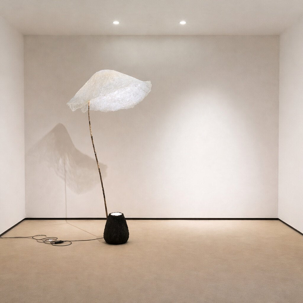 Verdelia Linen Canopy Floor Lamp