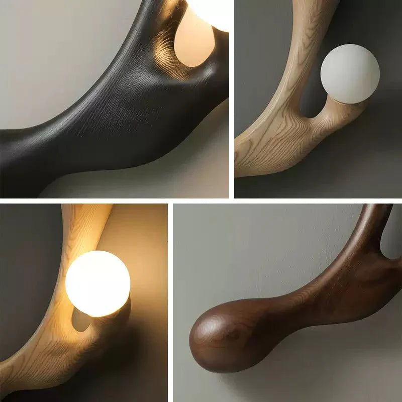 Auralith Drift Wood Wall Lamp