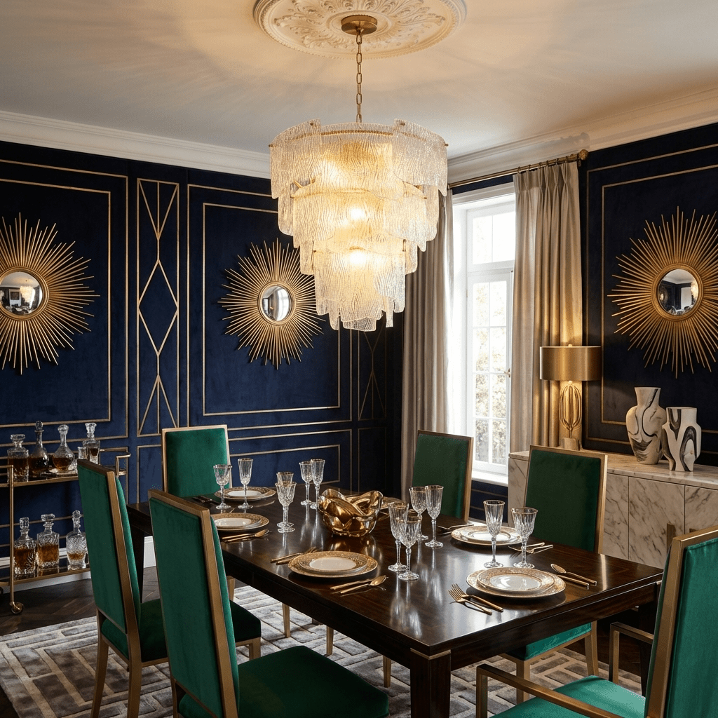 Isolde Lumen Glass Chandelier