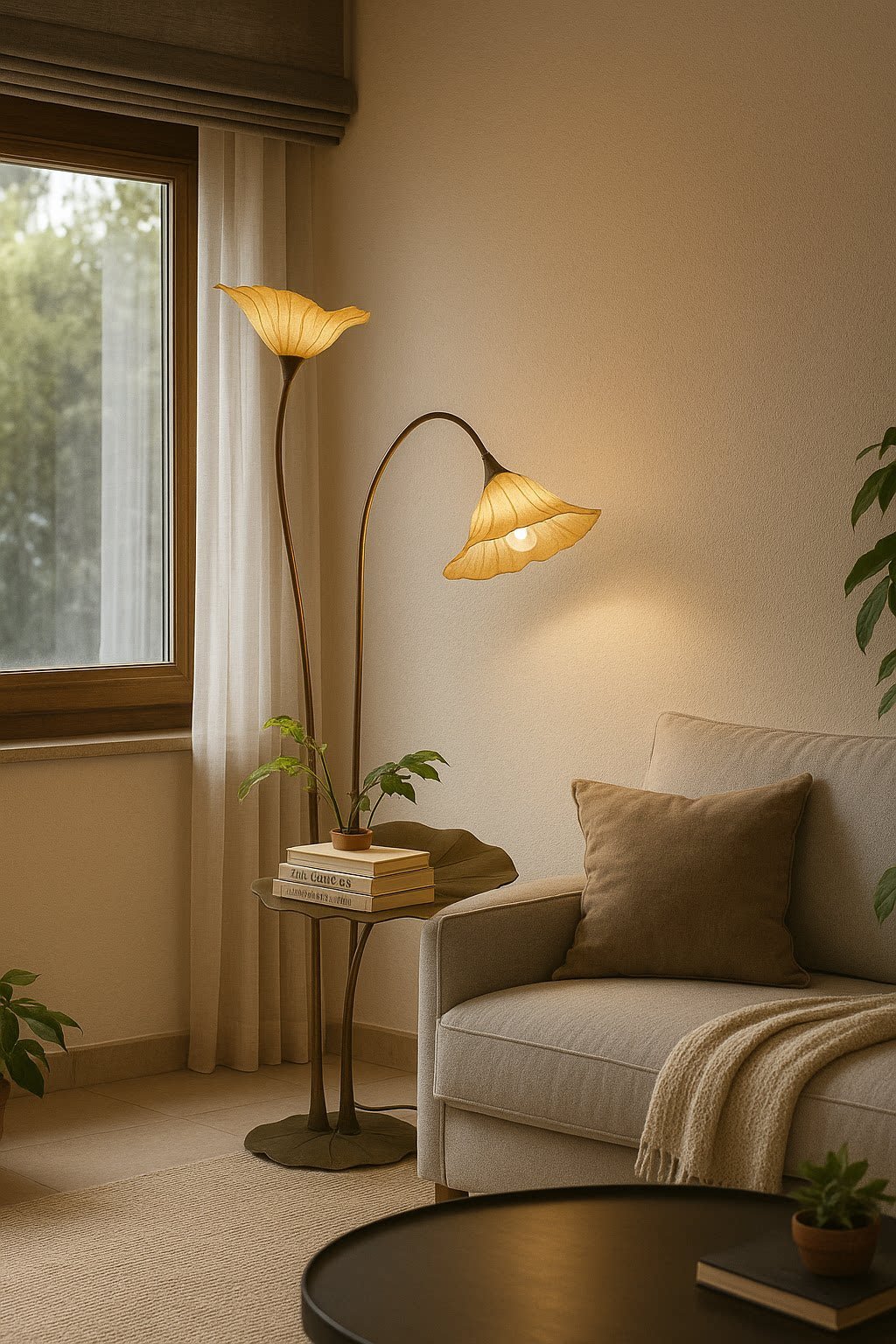 Avenelle Lotus Bloom Floor Lamp