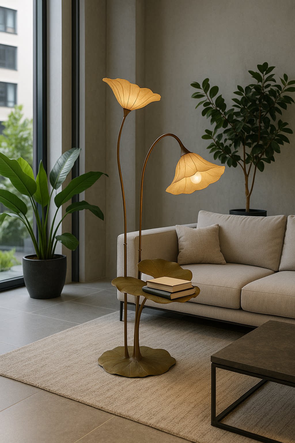 Avenelle Lotus Bloom Floor Lamp