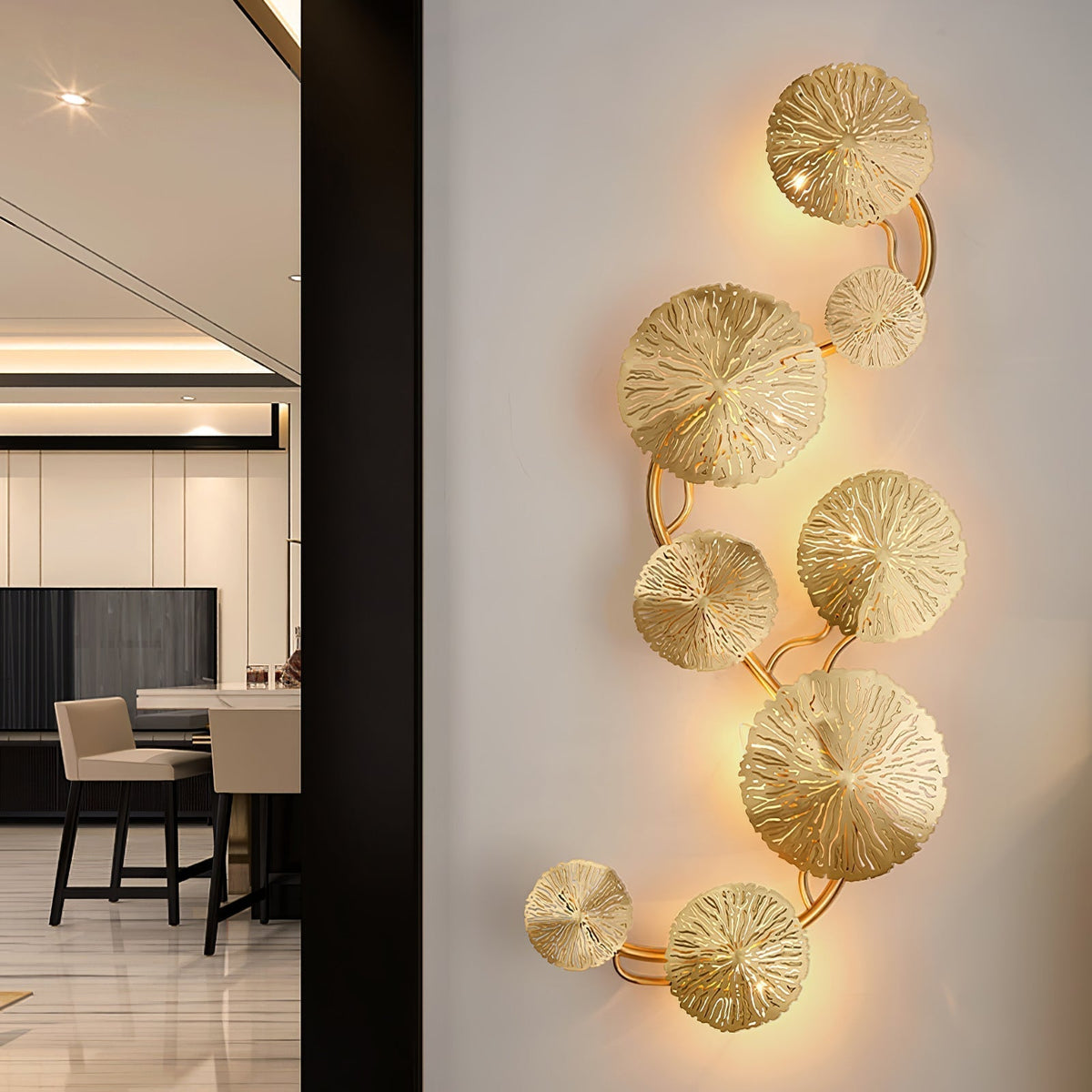 Nesipet Lotus Leaf Wall Sconce