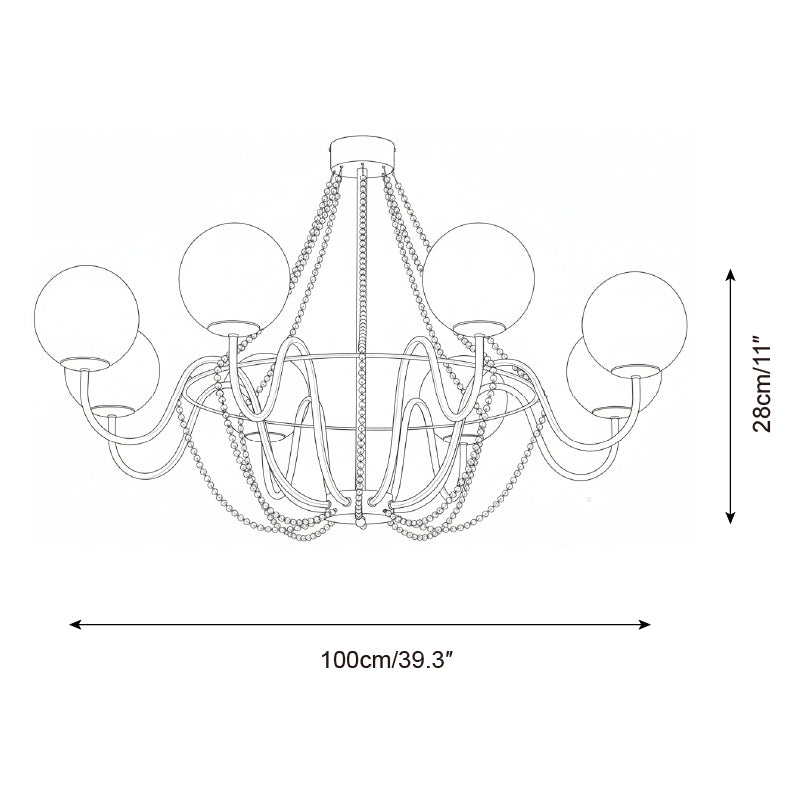Mirerira Arc Chandelier