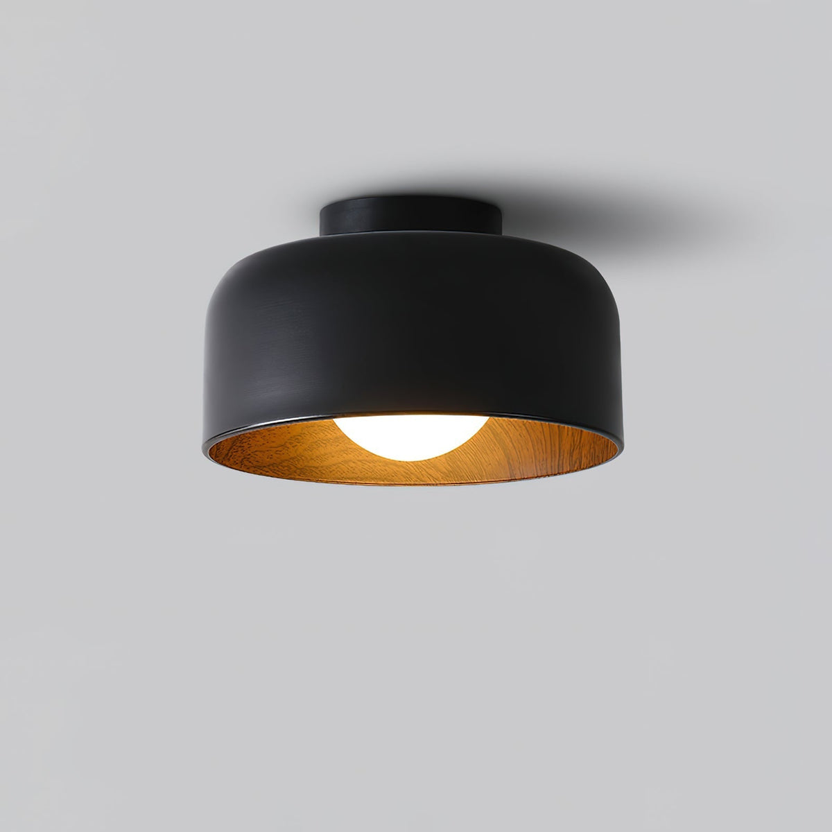 Clairbrook Wood Round Flush Mount Ceiling Light