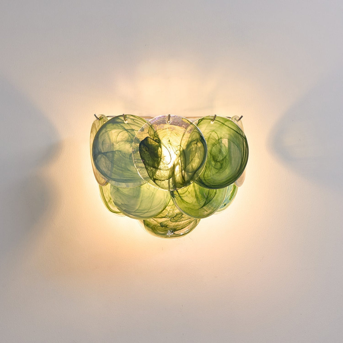 Velenina Wall Lamp Murano Glass Disc Artistic