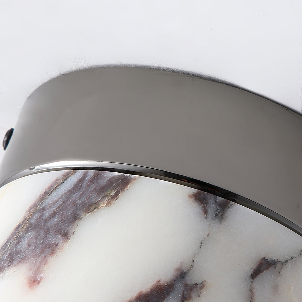 Ivinir Round Marble Ceiling Lamp-Relic Pieces