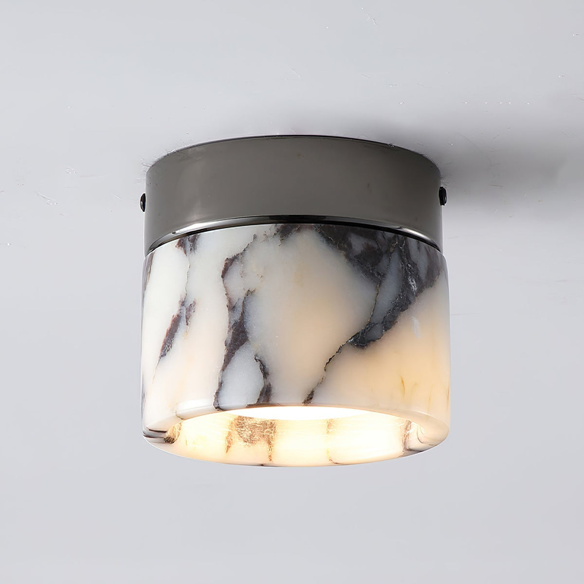 Ivinir Round Marble Ceiling Lamp-Relic Pieces