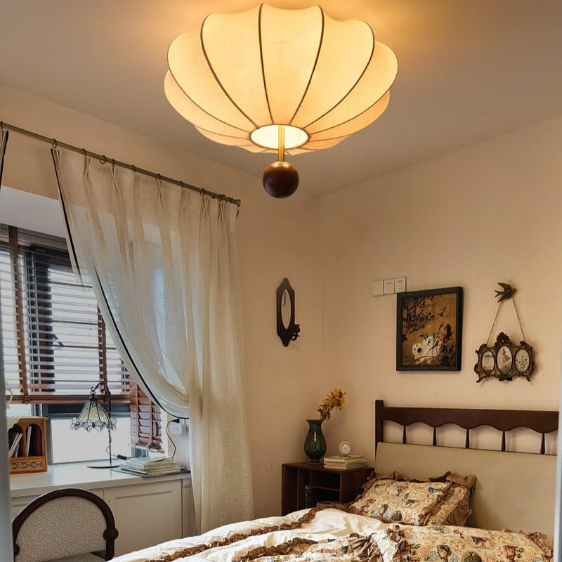 Rinapos Ceiling Light Marceline Wood & Fabric