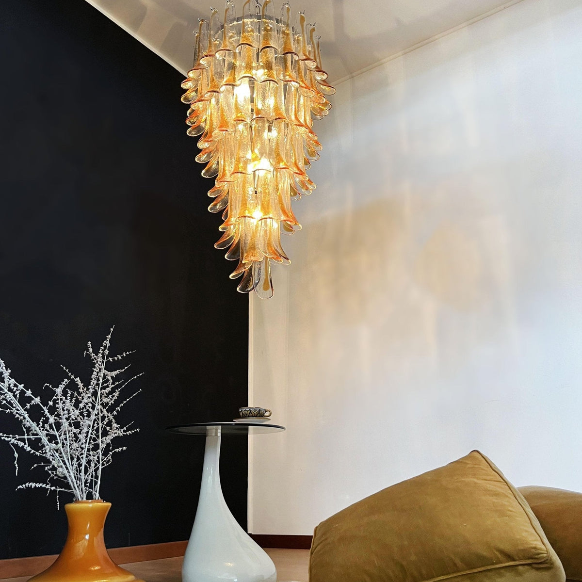 Eirisissa Lume Marigold Glass Chandelier