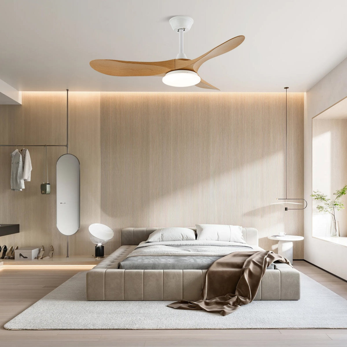 Oriken Minimalist Ceiling Fan Light