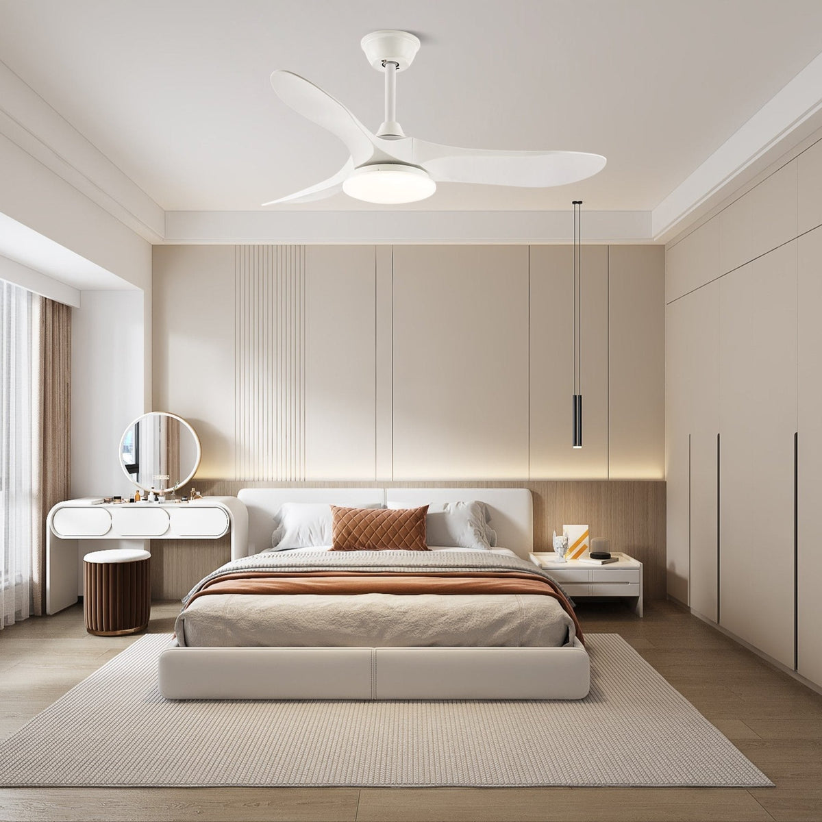 Oriken Minimalist Ceiling Fan Light