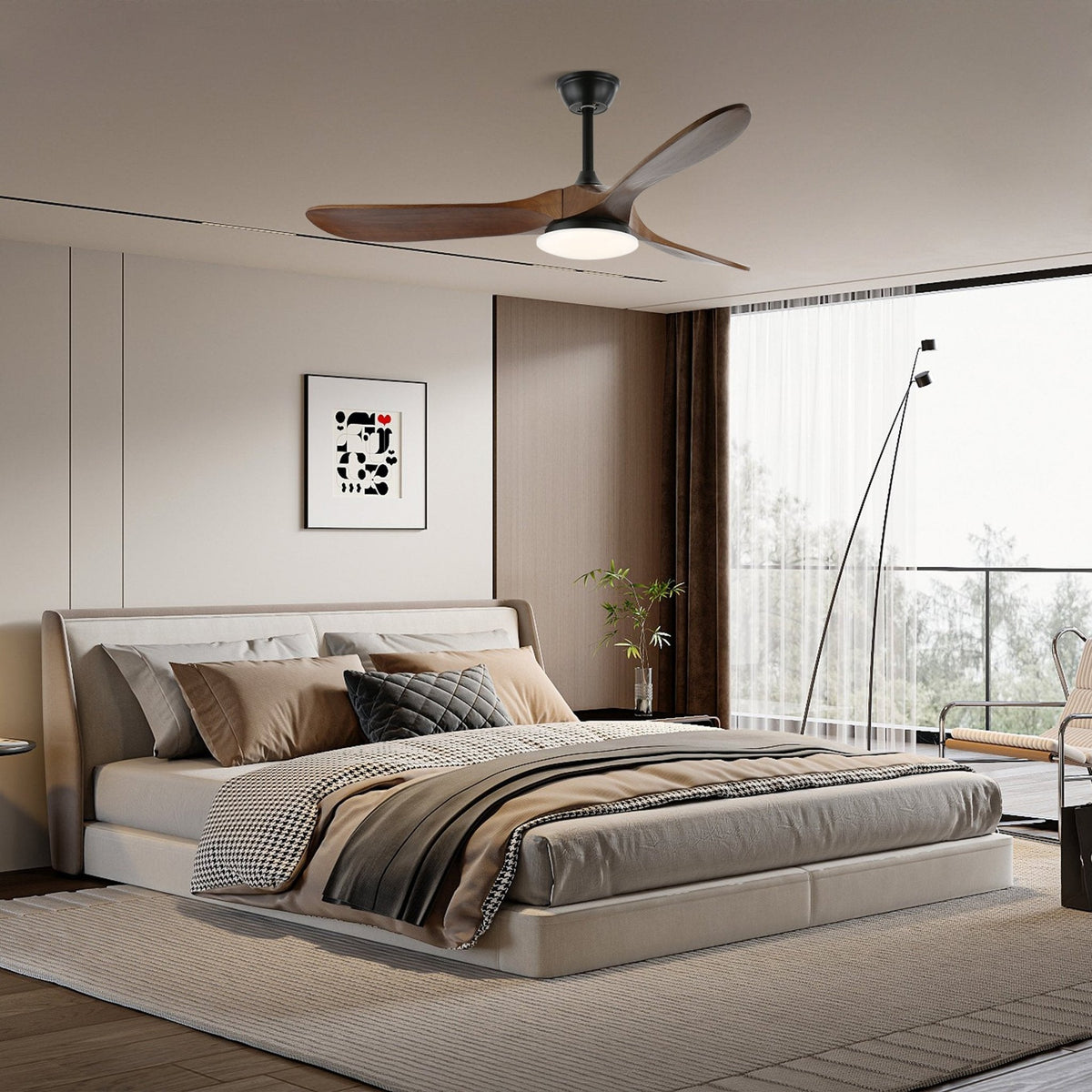Miriveon Drift Ceiling Fan Light