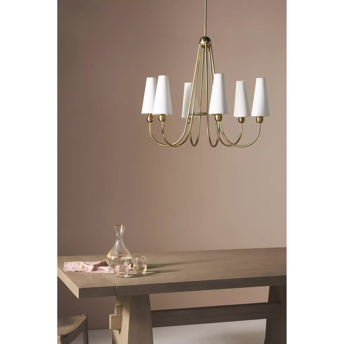 Serinian Vintage Industrial Fabric Chandelier