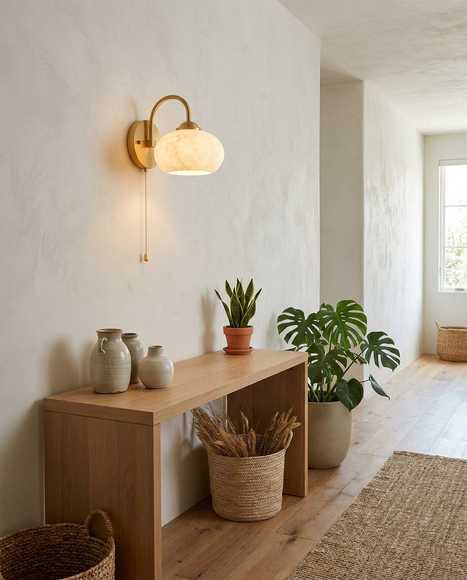 Lintonmont Alabaster Wall Sconce