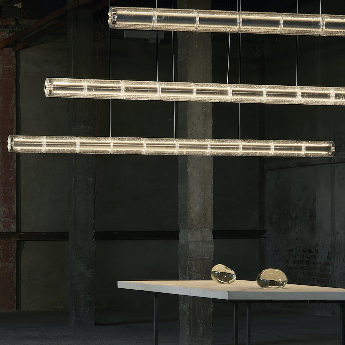 Karoa Glass Linear Pendant Light