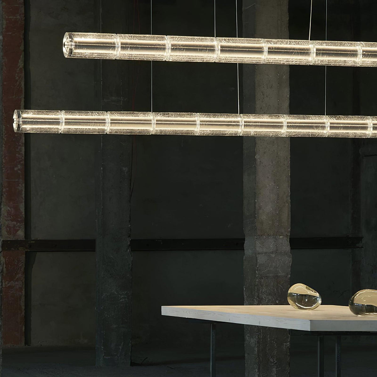 Karoa Glass Linear Pendant Light
