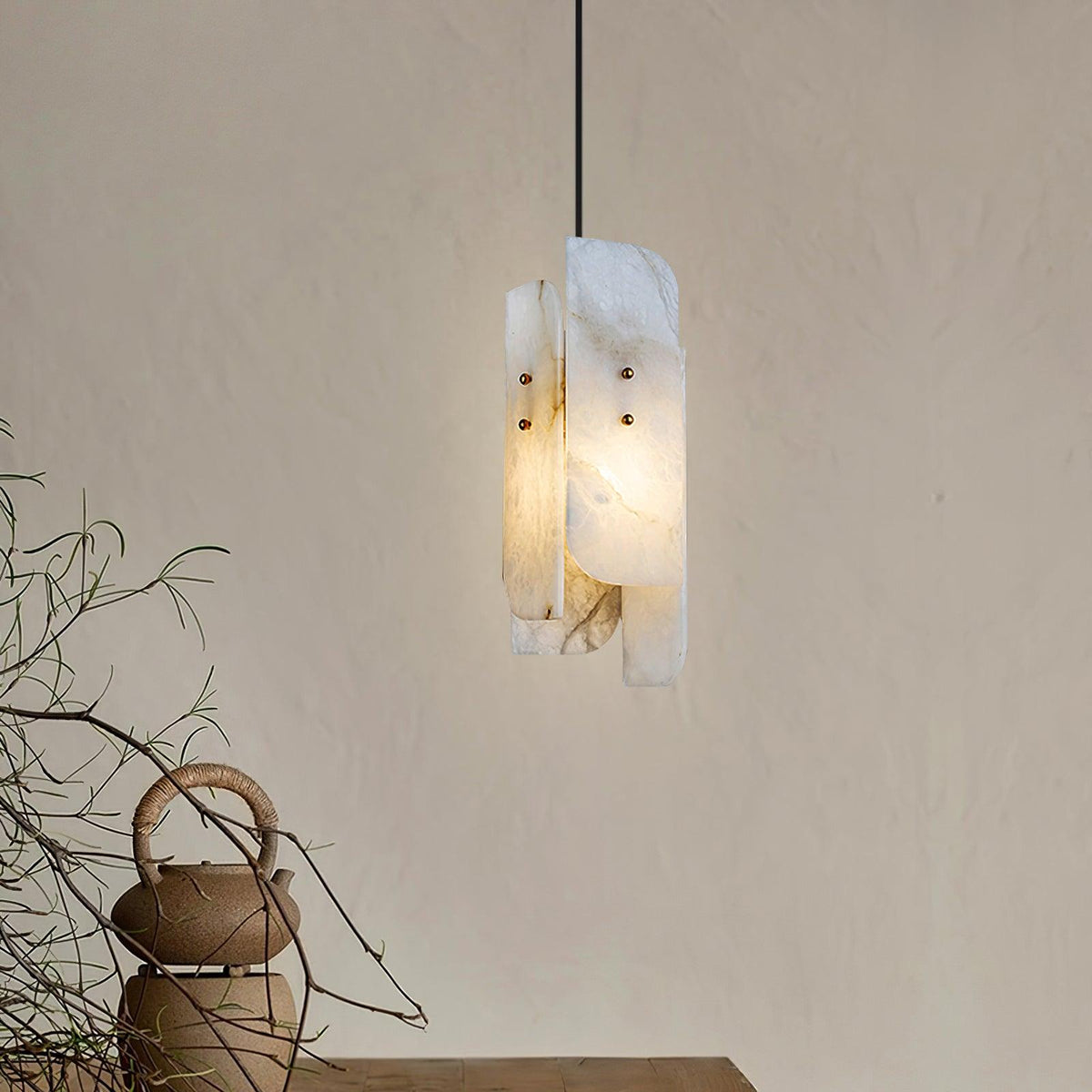 Aurestead Mini Alabaster Pendant Light