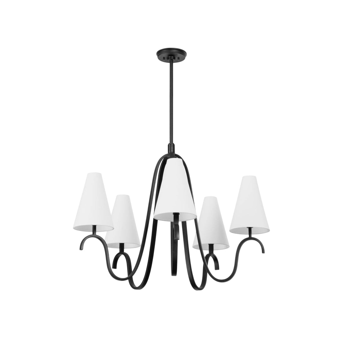 Linisora Vintage Industrial Fabric Chandelier