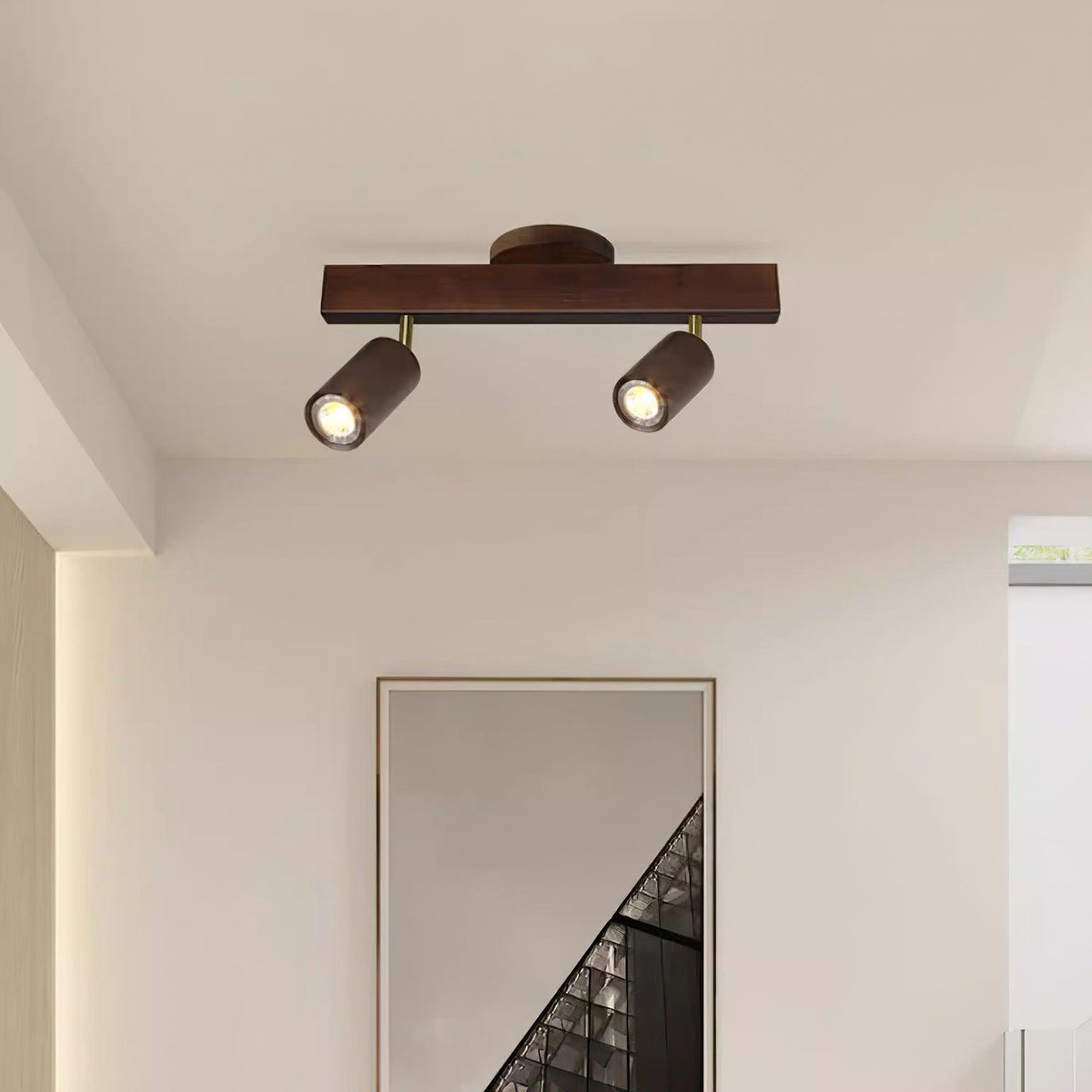 Visusot Track Lighting Spotlight Wood
