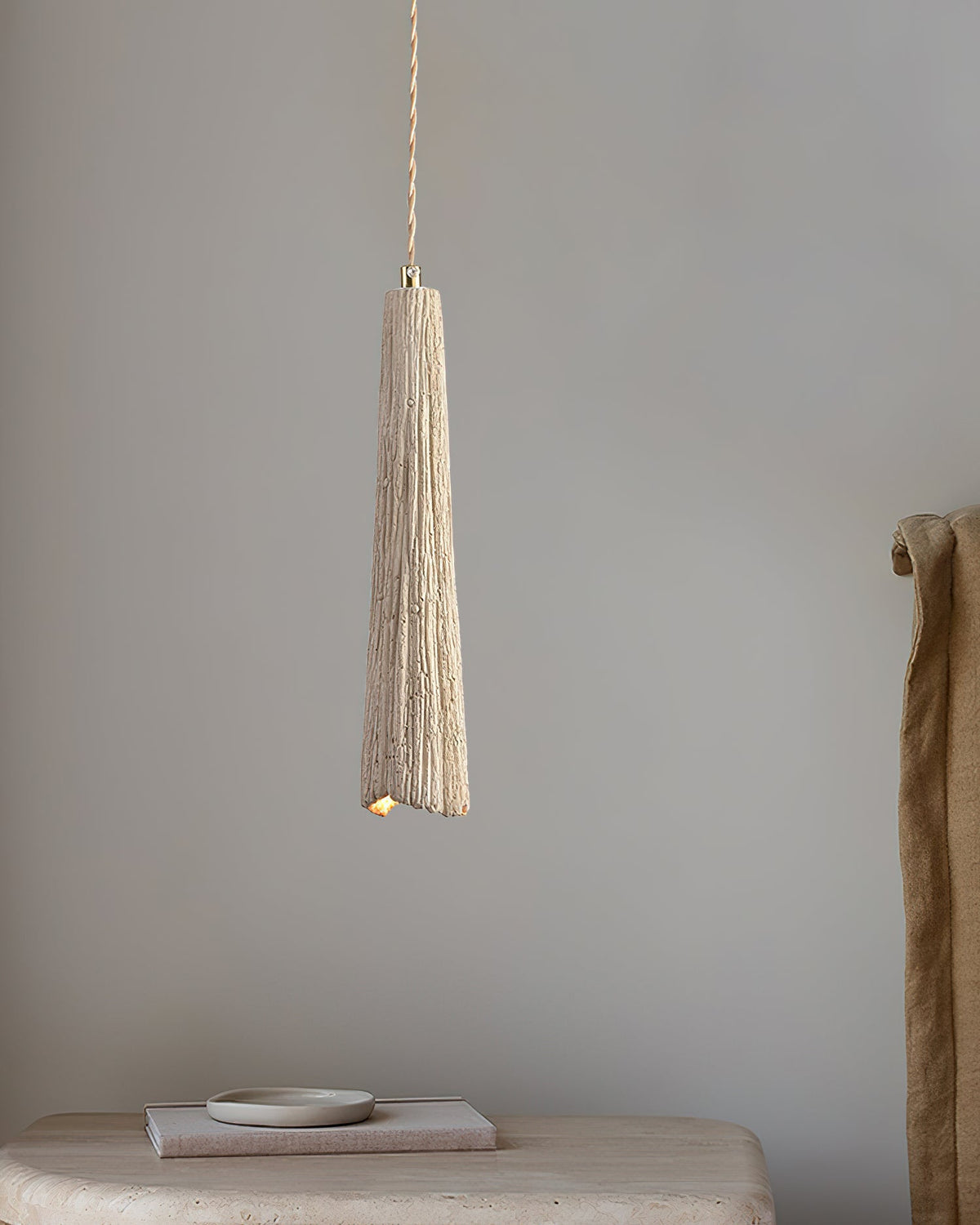 Nirove Pendant Lamp Adjustable Fabric Shade