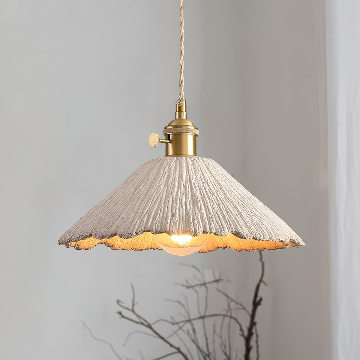 Gepasal Textured Pendant Lights Cement