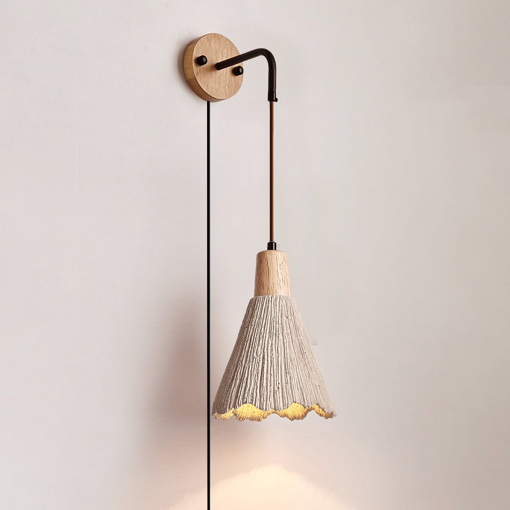 Calorella Microcement Plug-in Wall Lamp