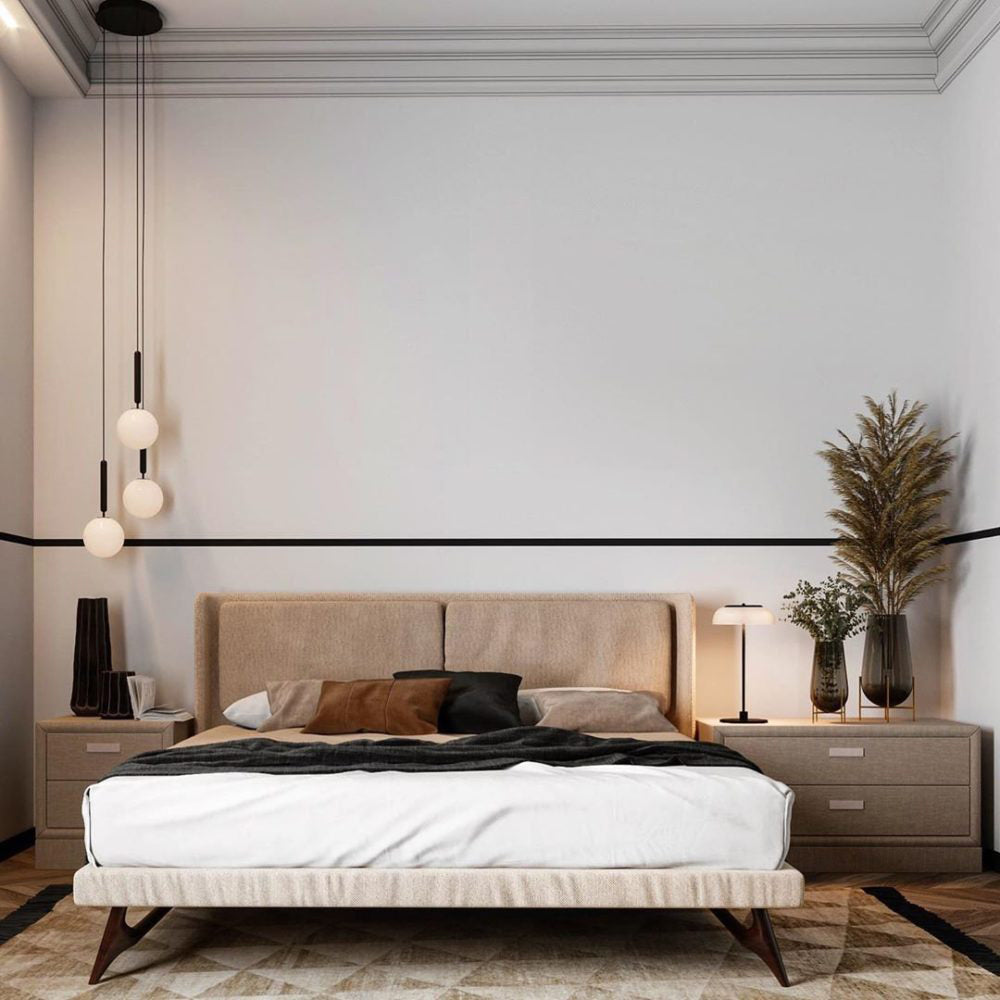 Azorila Modern Minimalist Swag Brass Glass Pendant Light