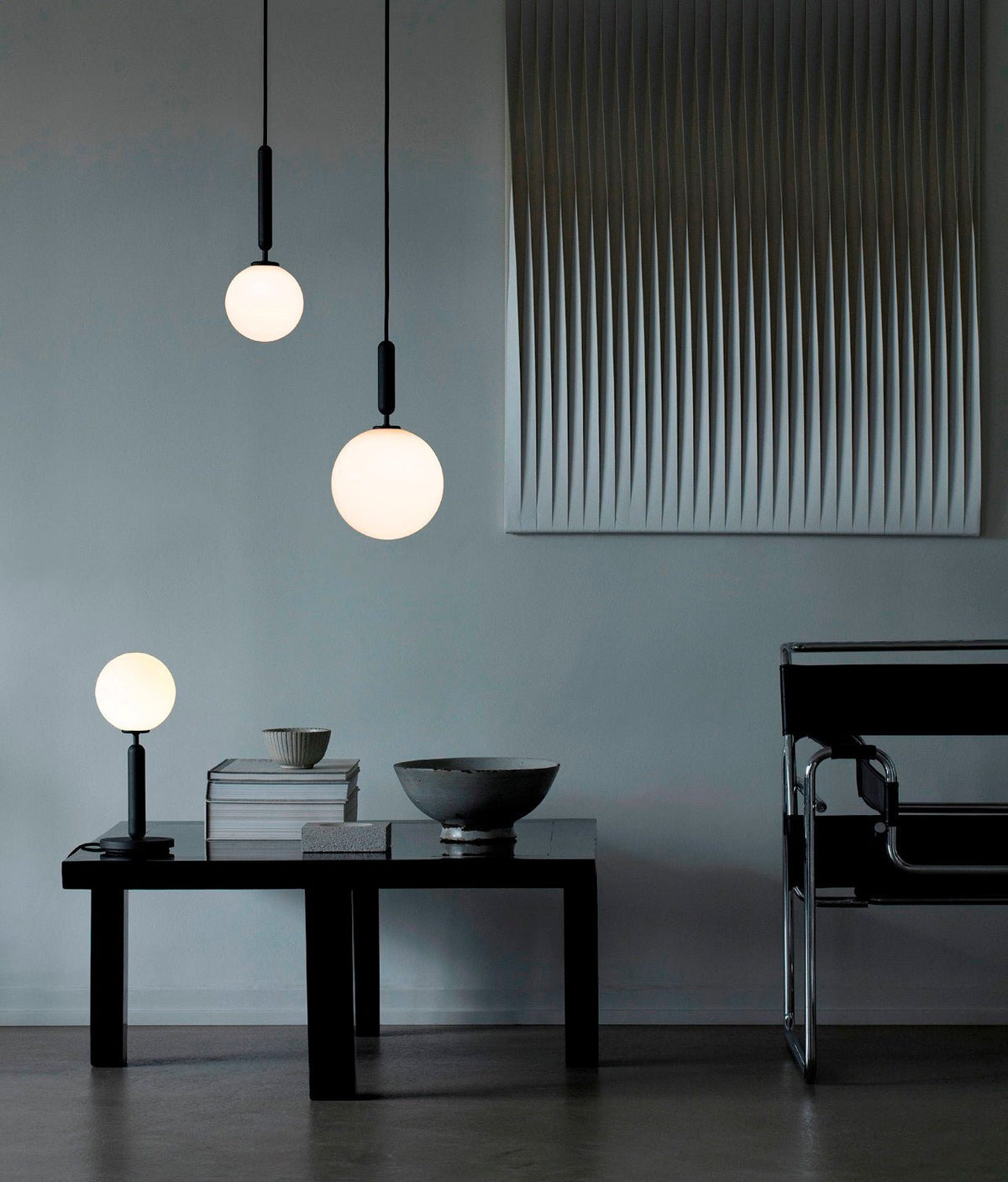 Azorila Modern Minimalist Swag Brass Glass Pendant Light