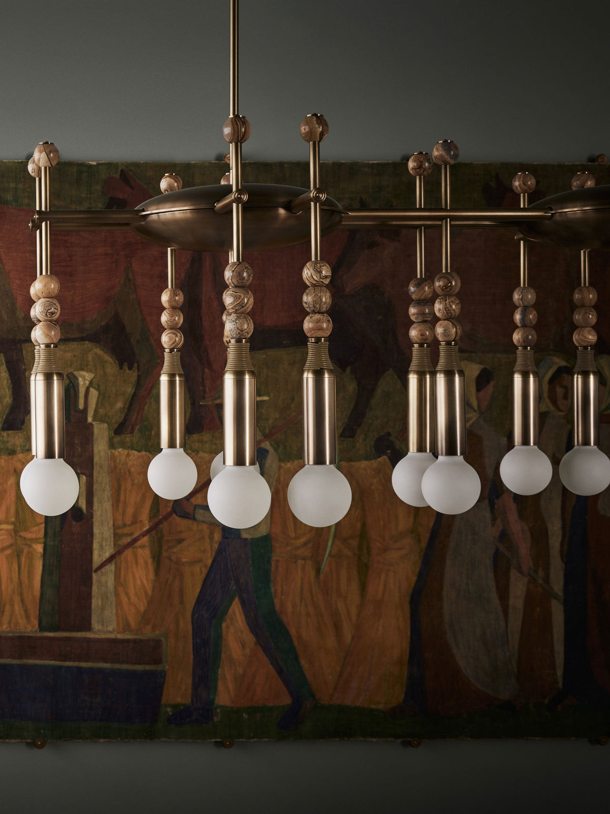 Mariviel Traditional Elegance Marble Chandelier