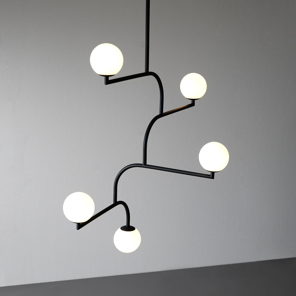 Zelireth Brass Glass Chandelier