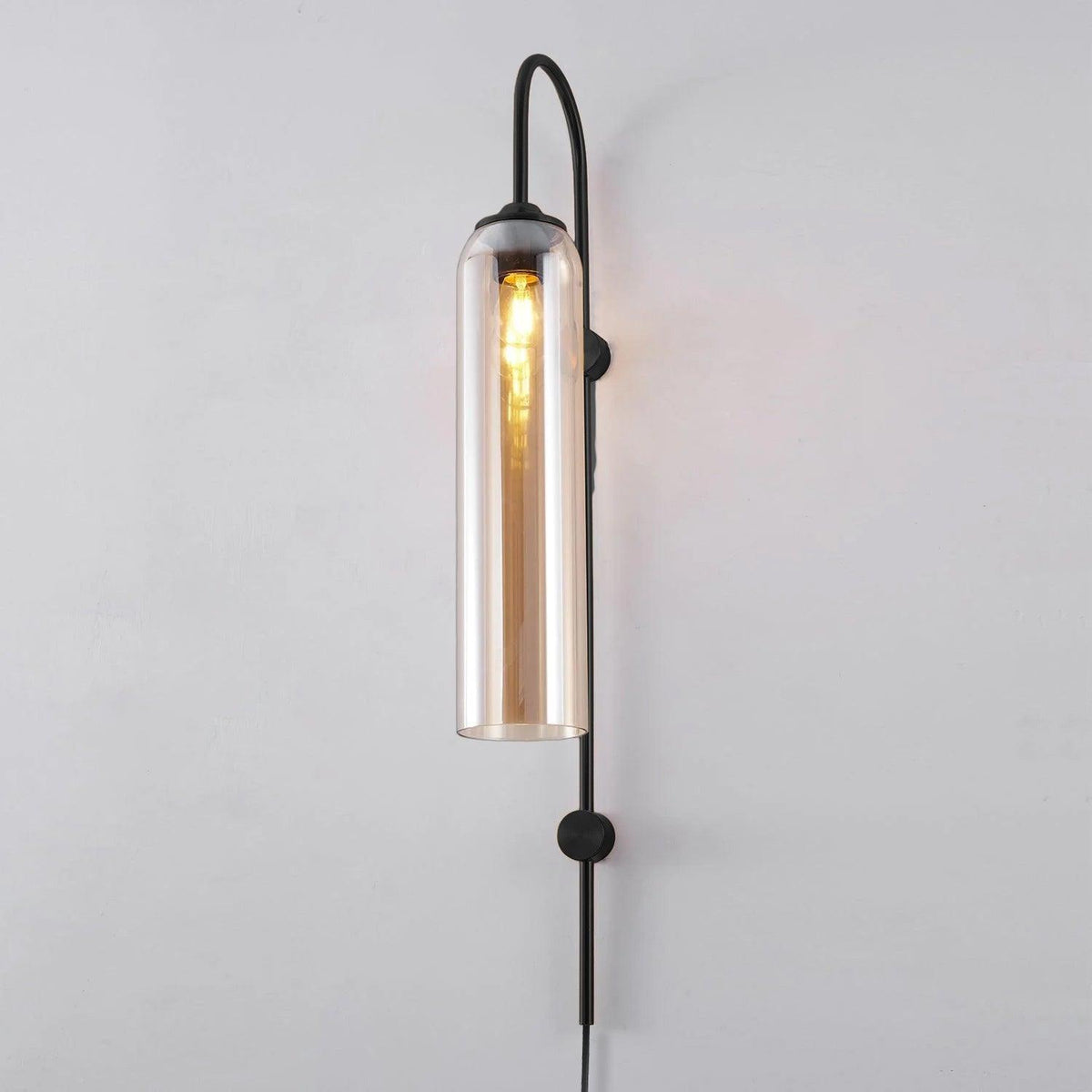Celaielle Modern Glass Plug-In Wall Lamp