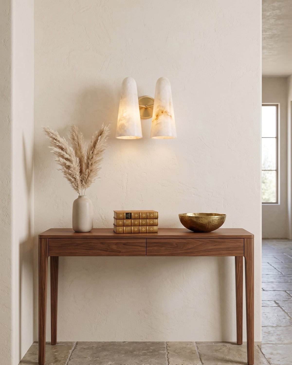 Montfaucon Alabaster Wall Sconce