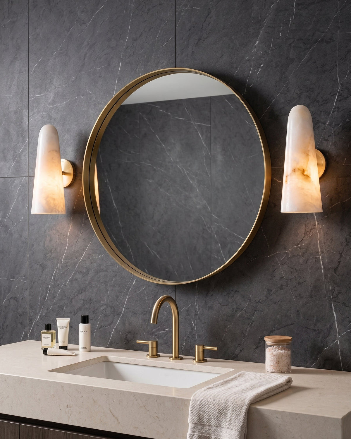 Montfaucon Alabaster Wall Sconce