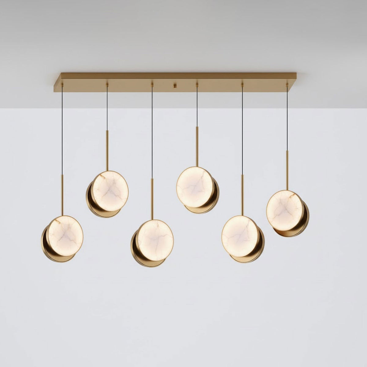 Nivinette Duo Alabaster Pendant Light