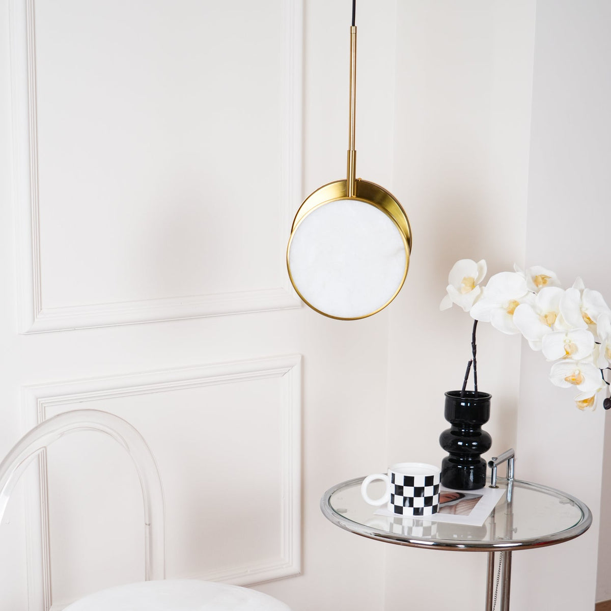 Nivinette Duo Alabaster Pendant Light