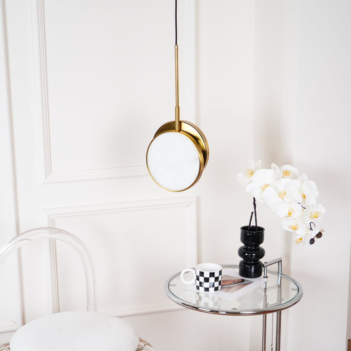Nivinette Duo Alabaster Pendant Light