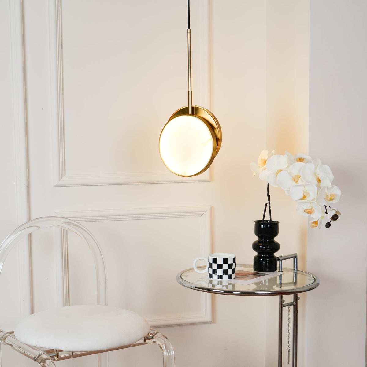Nivinette Duo Alabaster Pendant Light