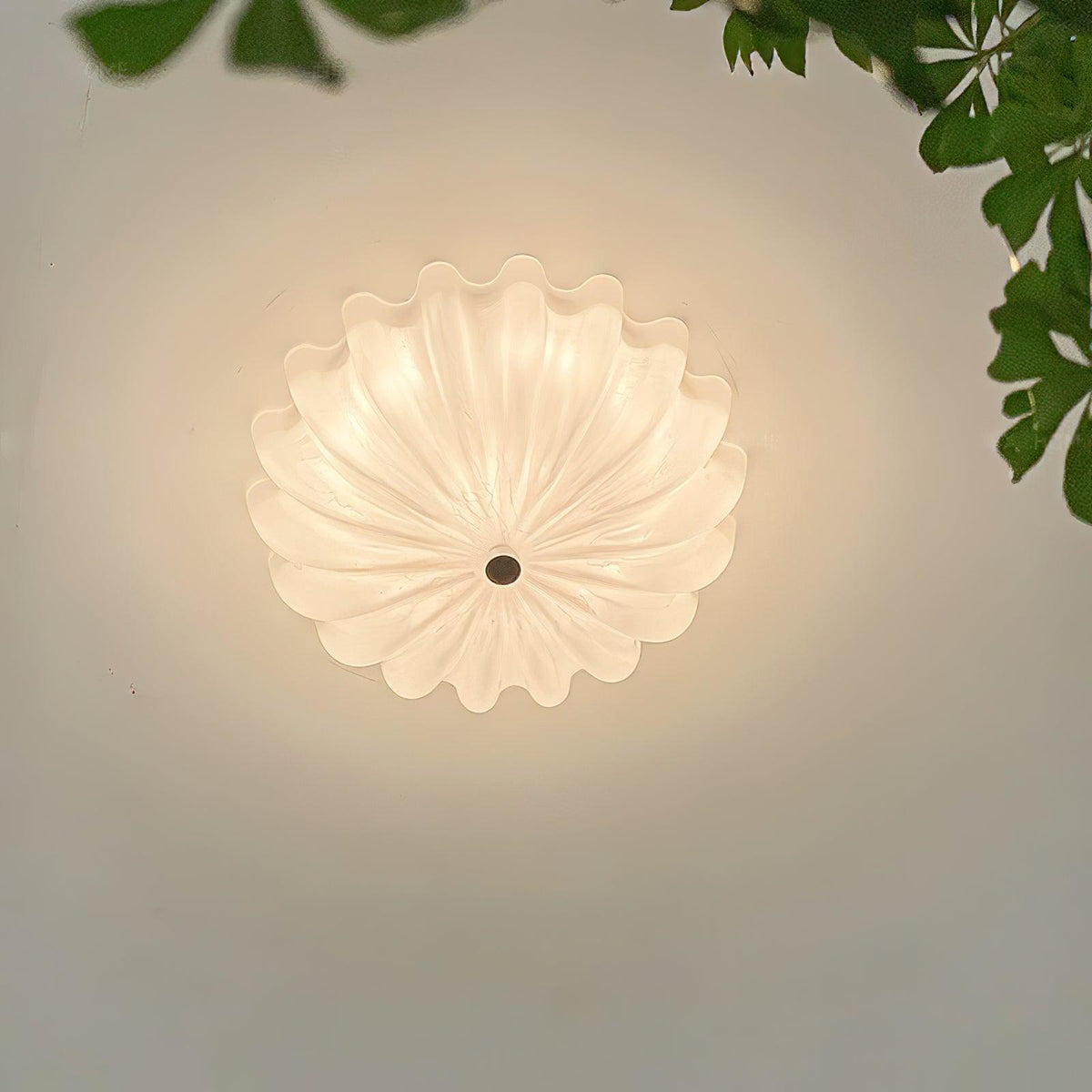 Dodunek Blown Glass Ceiling Light