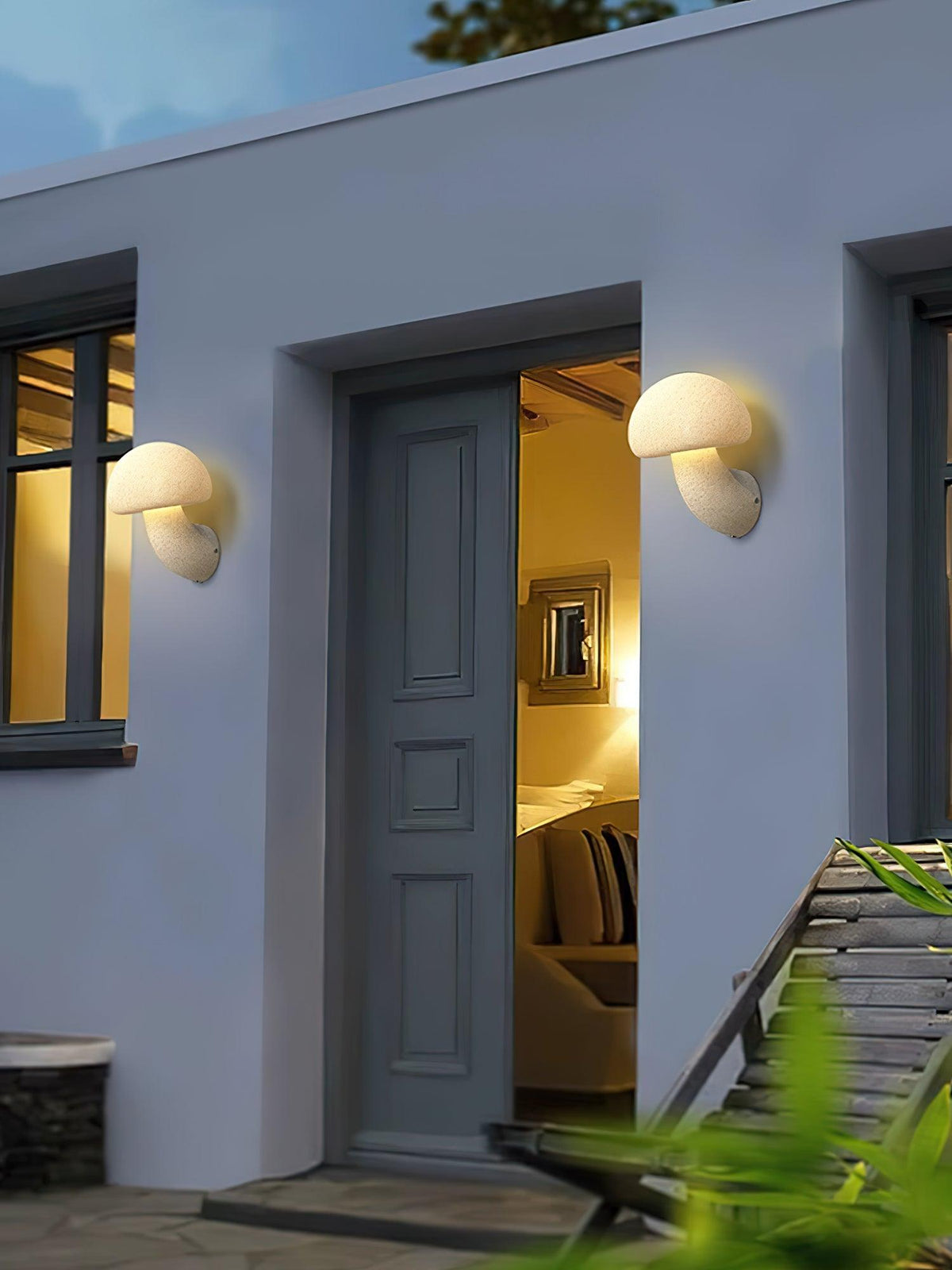 Mylo Mushroom Resin Plug-in Wall Lamp