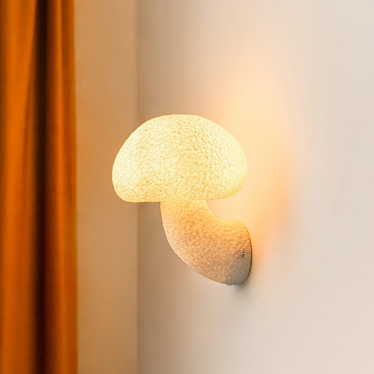 Mylo Mushroom Resin Plug-in Wall Lamp