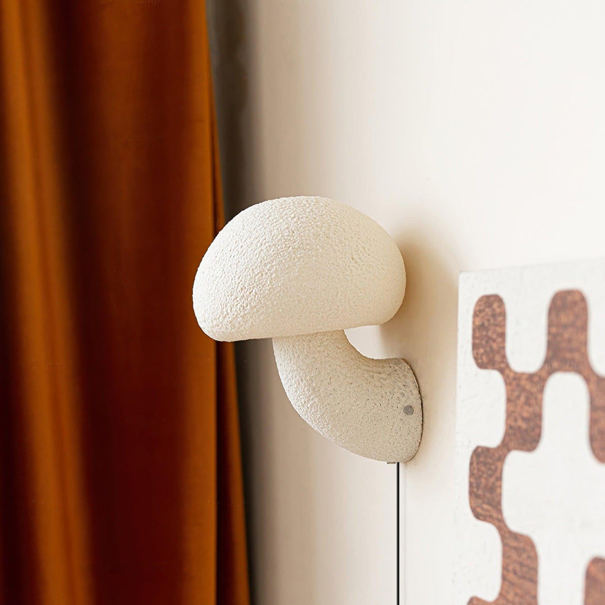 Mylo Mushroom Resin Plug-in Wall Lamp