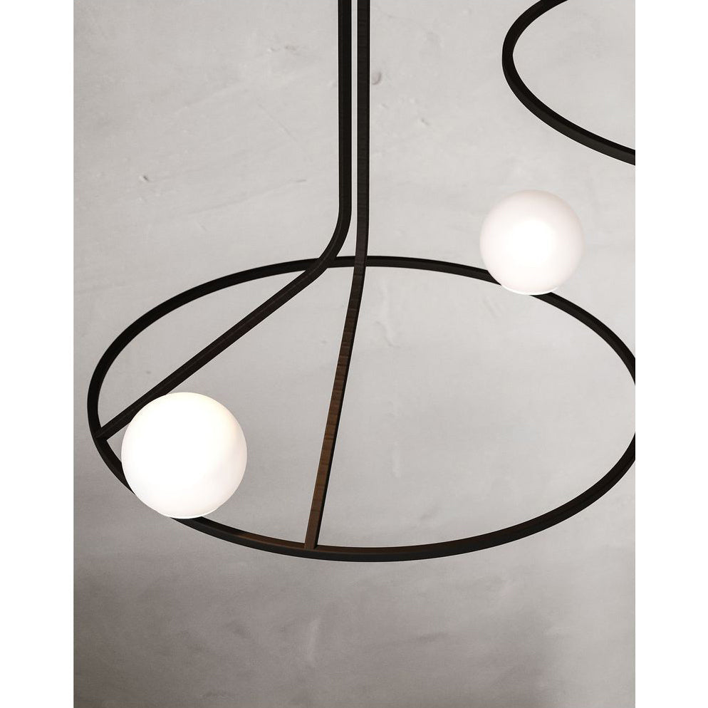 Ilthael Brass Glass Chandelier