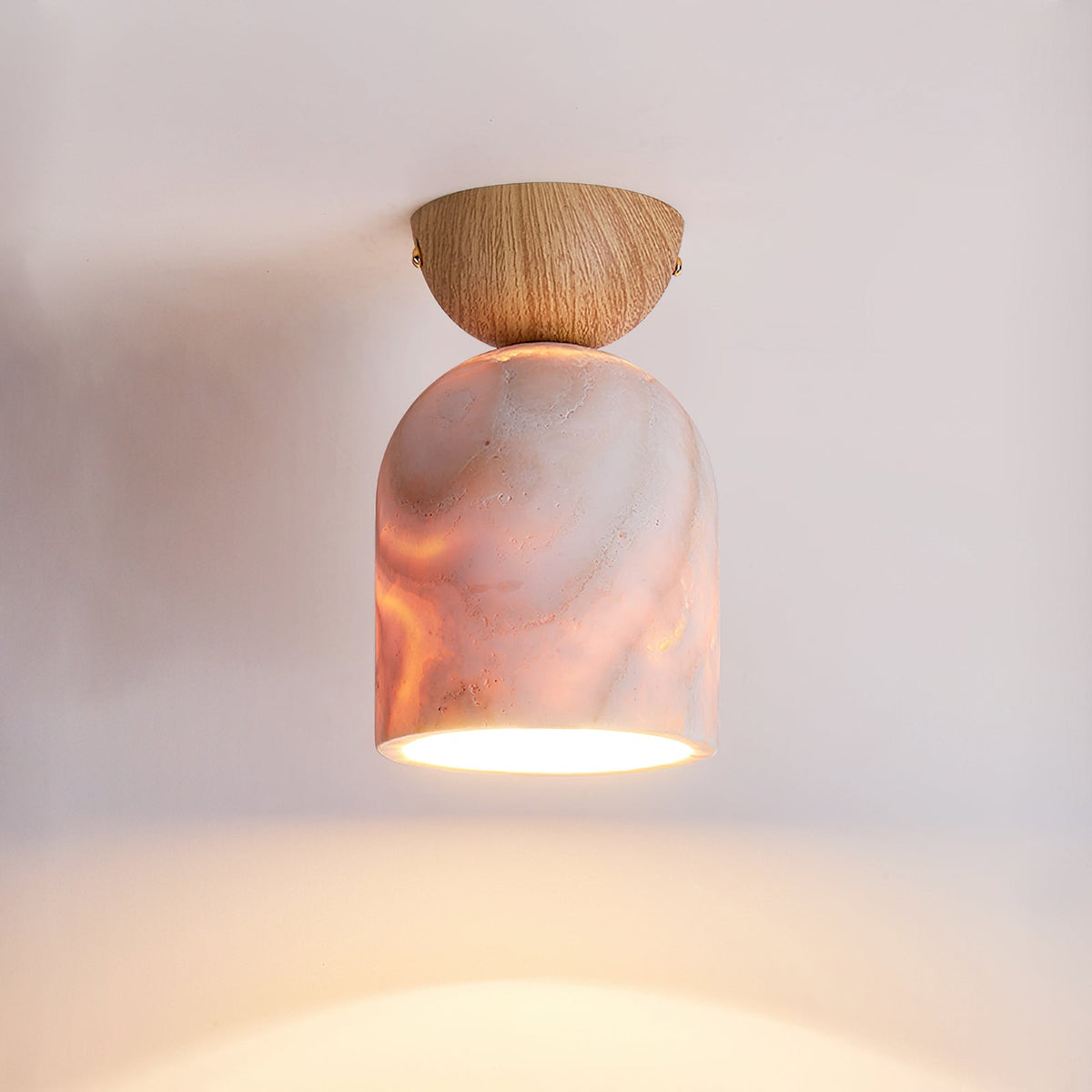 Linora Travertine Ceiling Lamp