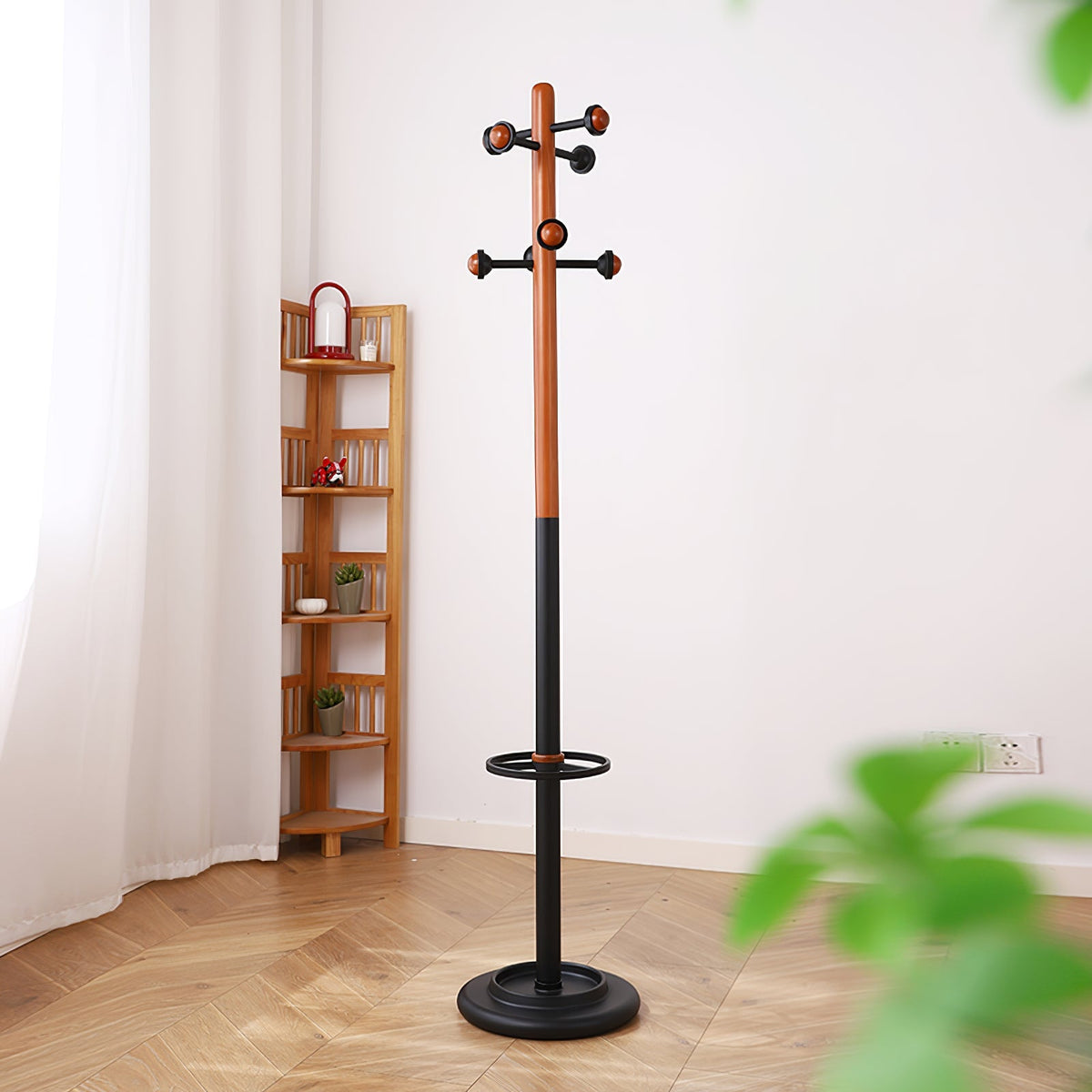 Alden Rift Wooden Coat Rack