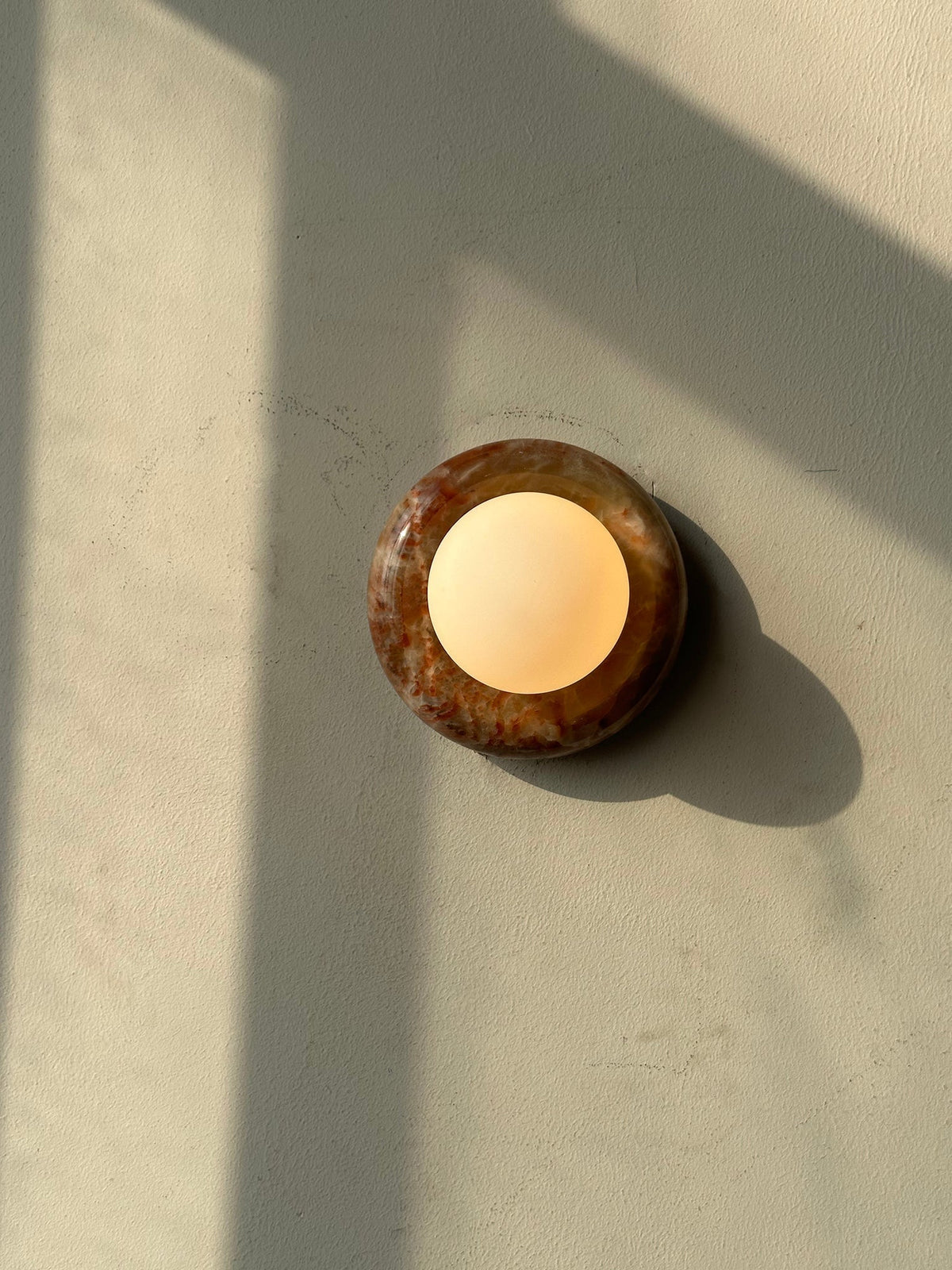 Cemaros Jade Glass Wall Lamp-Relic Pieces
