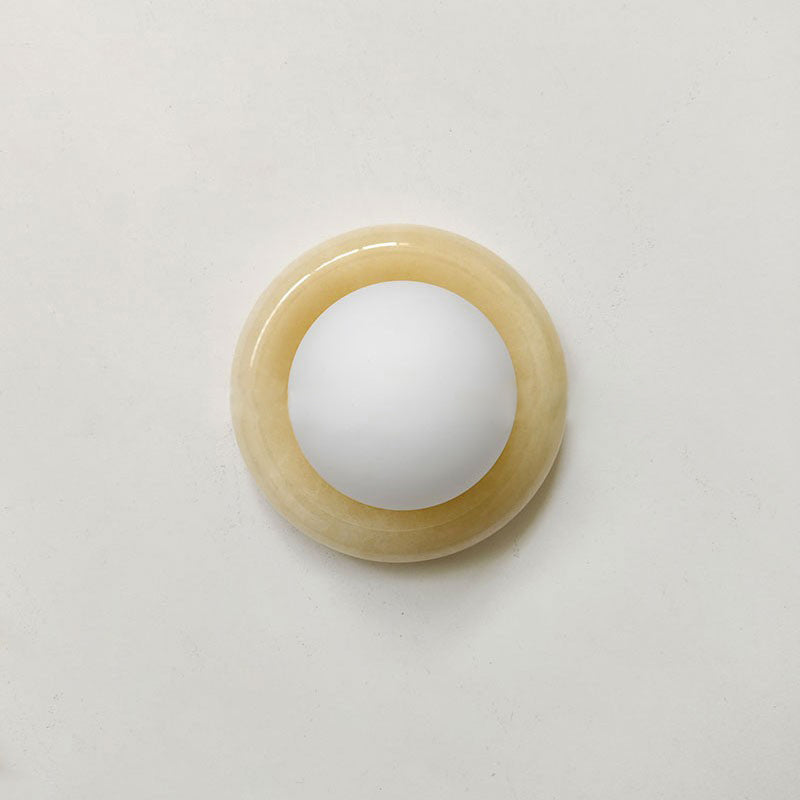 Cemaros Jade Glass Wall Lamp-Relic Pieces