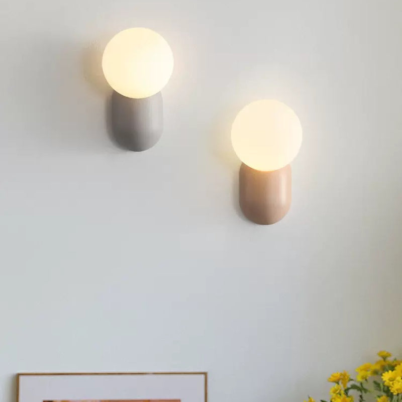 Zuganeti Modern LED Indoor Wall Lamp Lovely Resin Glass Bedroom/Living Room