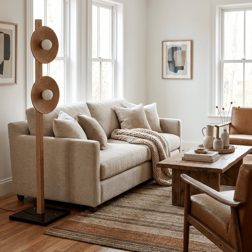 Kestrelwyn Twin Disc Floor Lamp