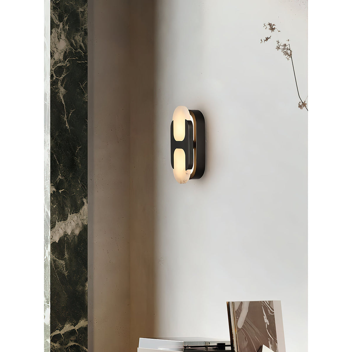 Lylaearis Alabaster Wall Lamp-Relic Pieces